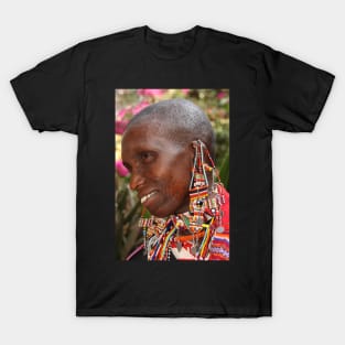 Portrait of an Older Maasai (or Masai) Woman, East Africa T-Shirt